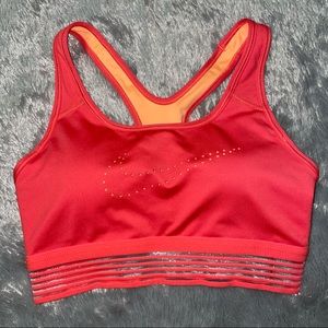 Nike Pro Combat Classic Padded Sports Bra Medium Support Coral/Peach Size Small